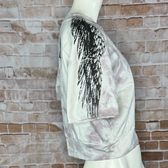 Affliction Women’s Crop Top Tie-Dye Sweatshirt -Size: Large -NWT - Picture 3 of 14